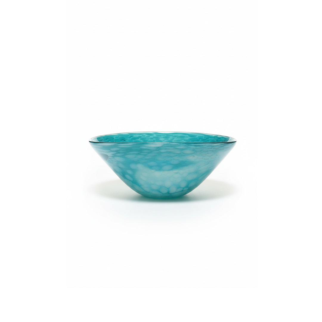Ocean Veil Glass Bowl Vase