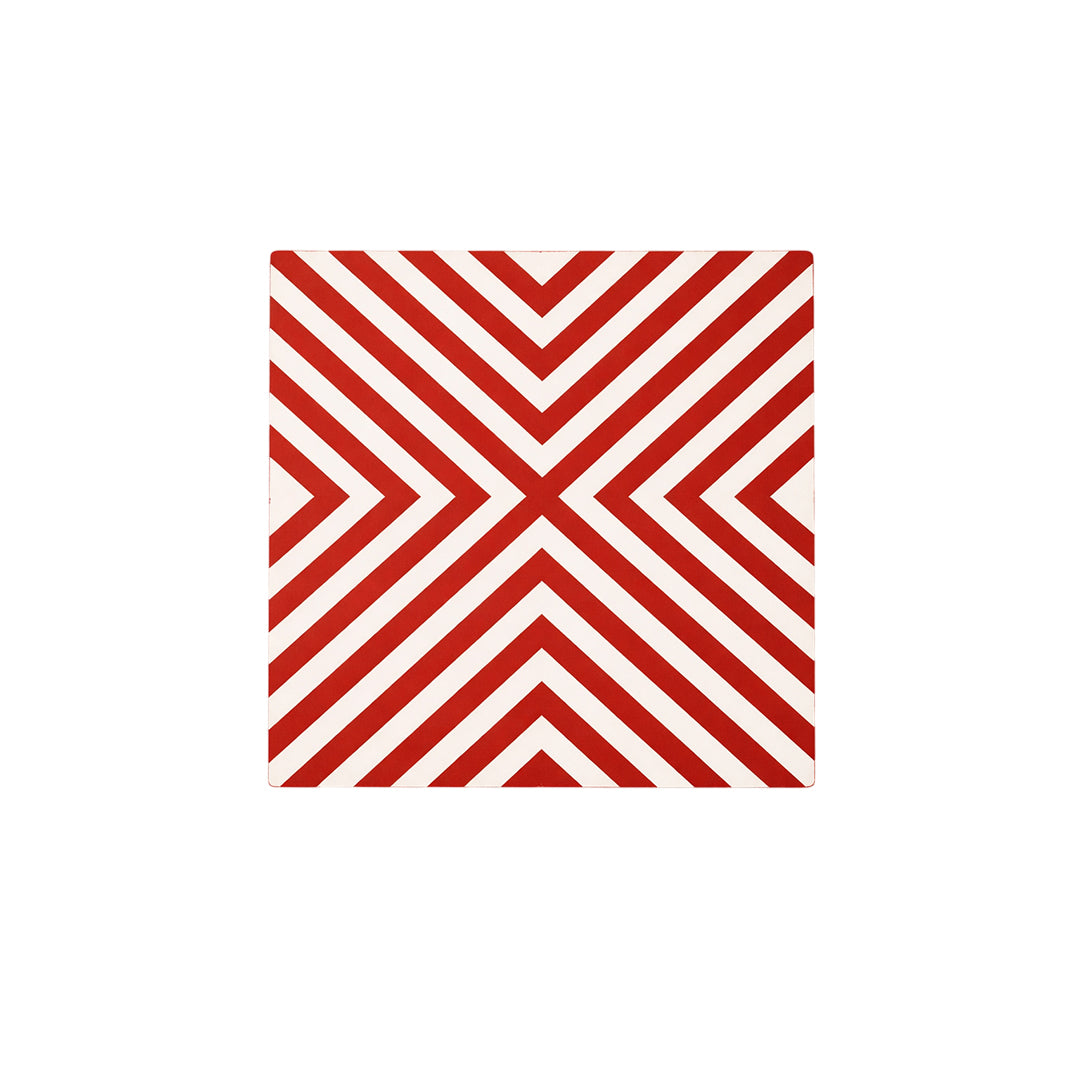 Crimson Chevron Cushion Cover