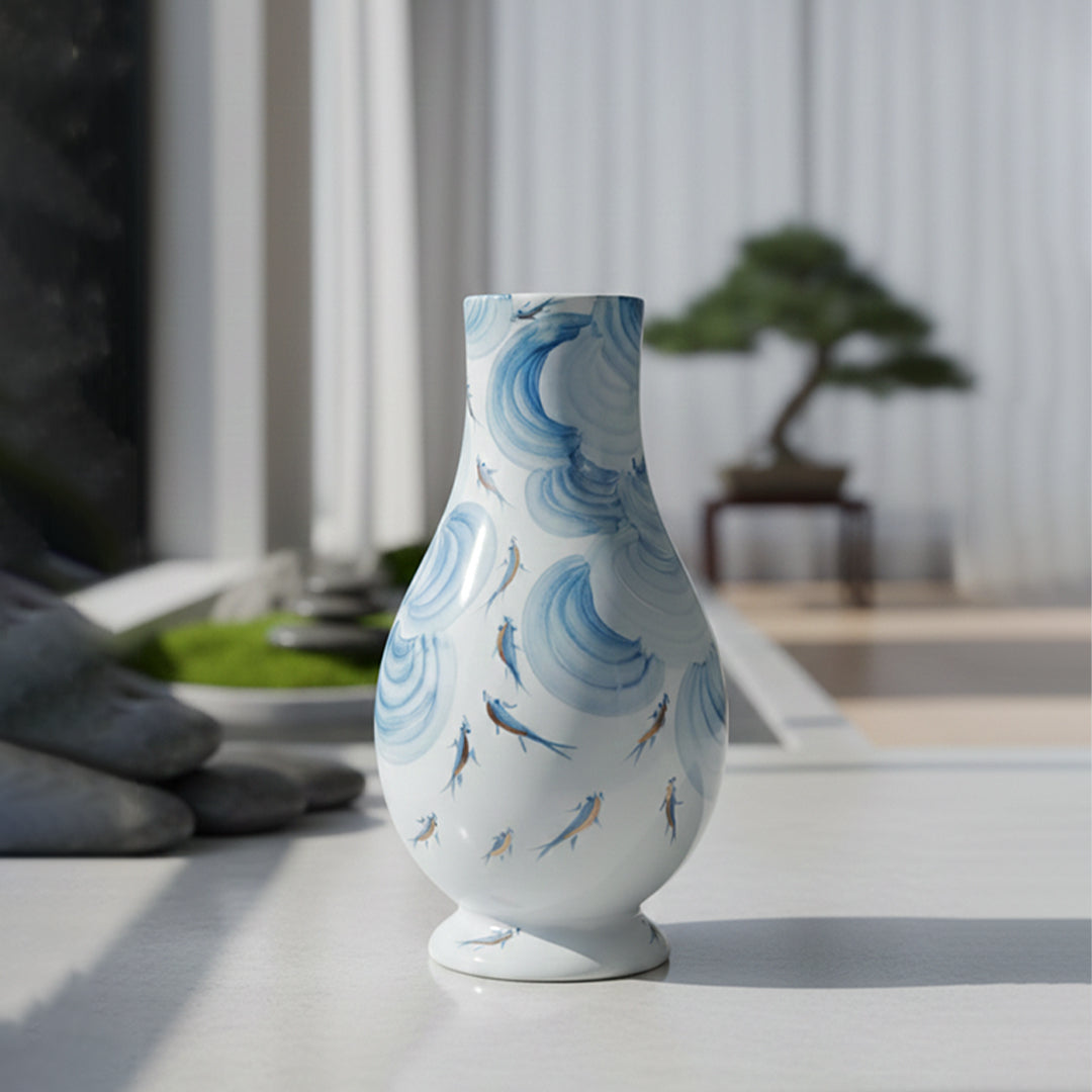 Bird Art Ceramic Vase