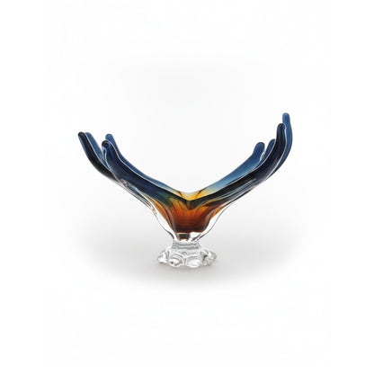 Aurora Wing Art Glass Sculpture