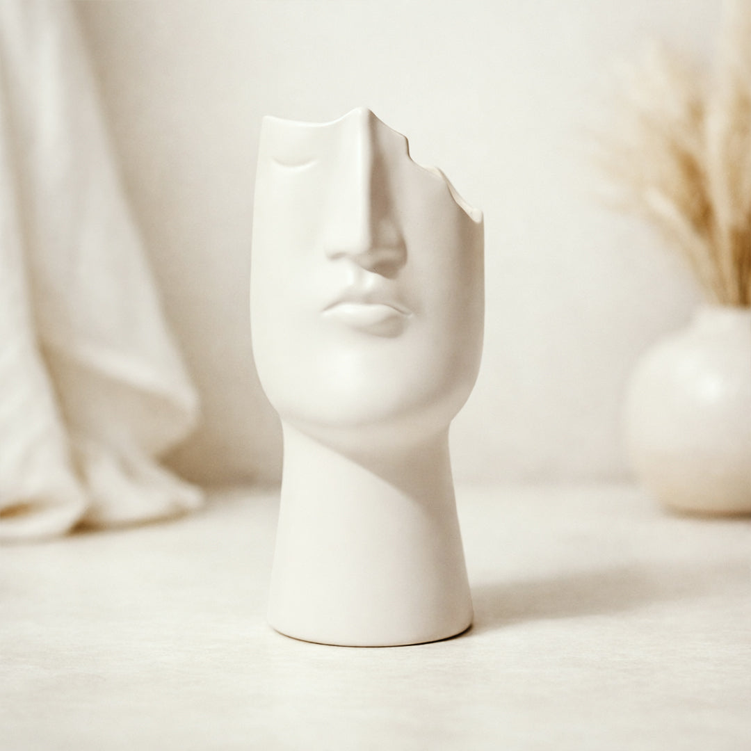 Ethereal Face Sculptural Vase