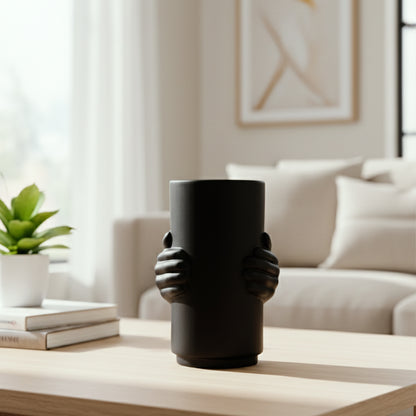 Hand-Grip Ceramic Vase