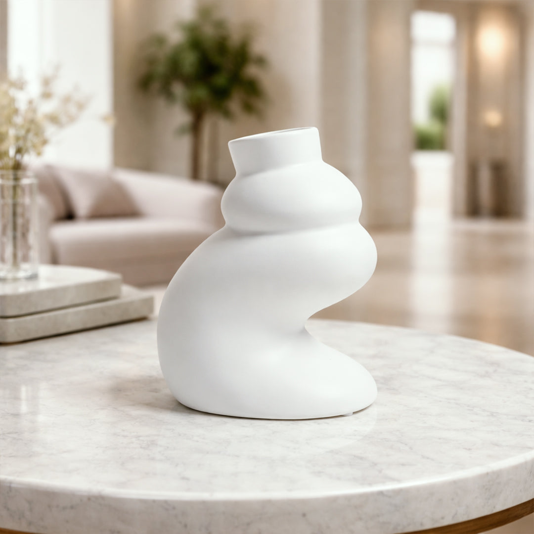 Soft Curve Ceramic Vase