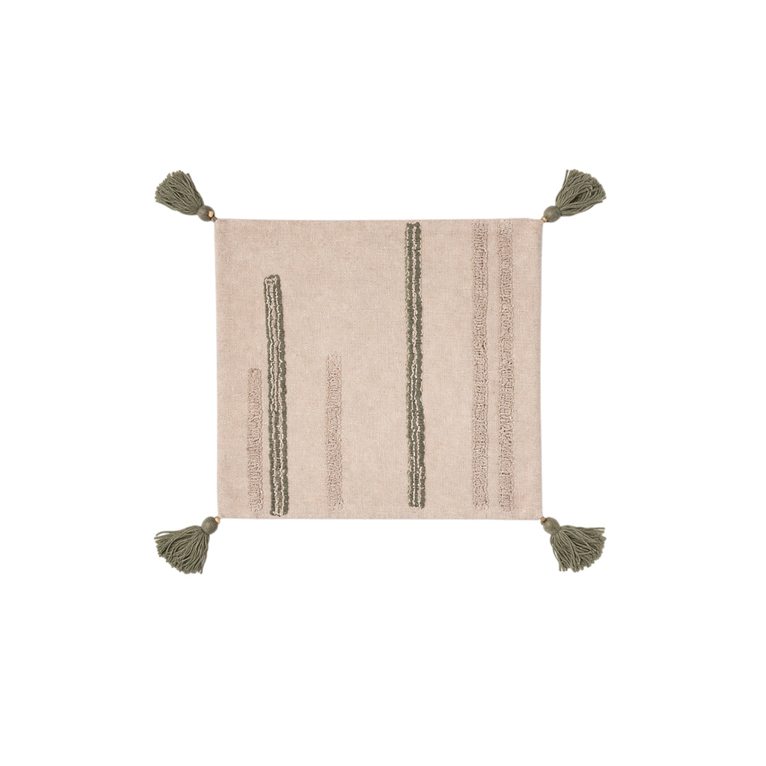 Neutral Tassel Cushion Cover