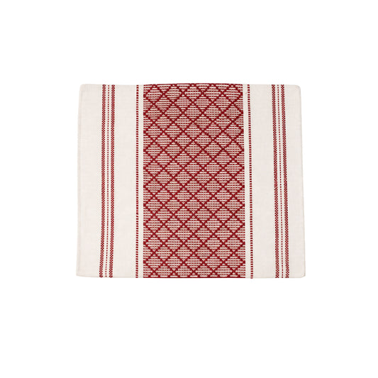 Red Heritage Woven Cushion Cover