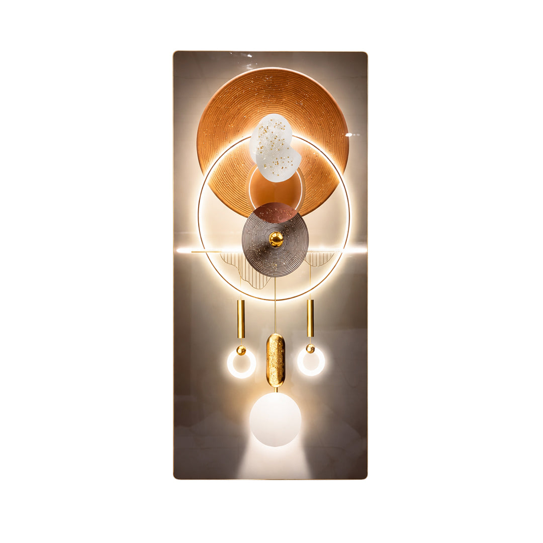 Golden Orbit Wall Art (Portrait)