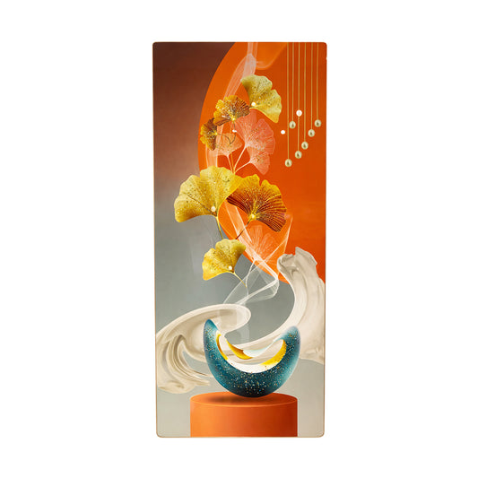 Golden Bloom Wall Art(Portrait)