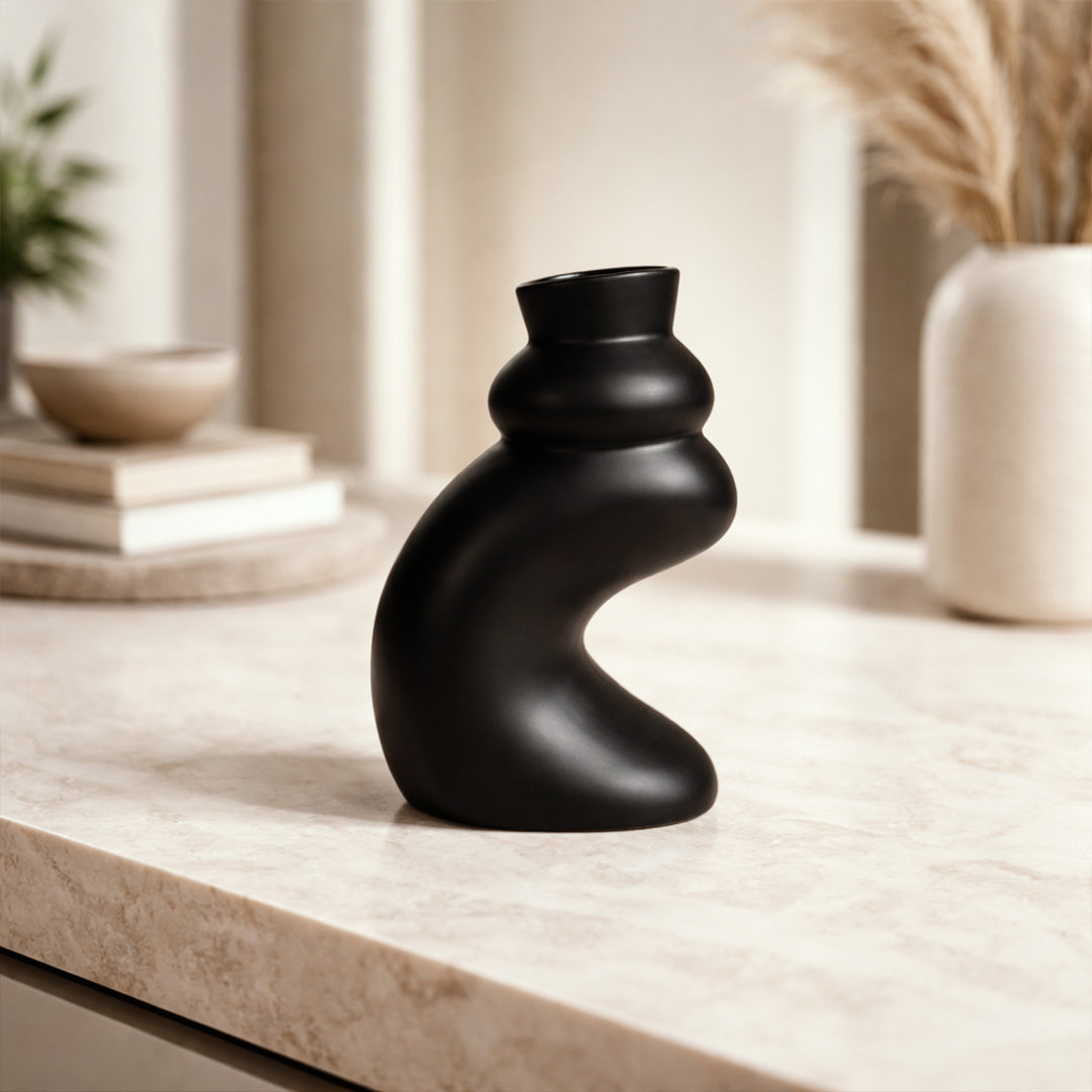 Soft Curve Ceramic Vase