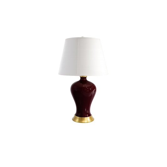 Burgundy Table Lamp