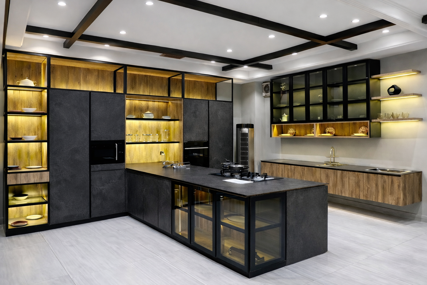 Midnight Ember Kitchen