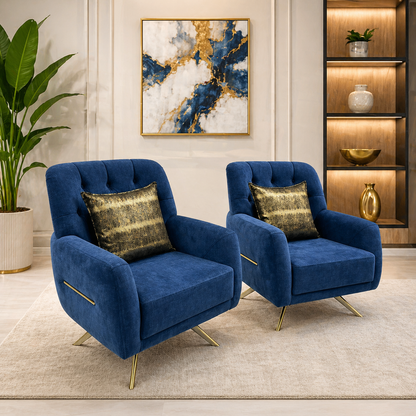 Royal Luxe Suede Sofa Set
