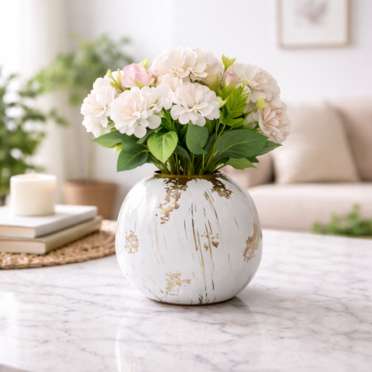 Aurora Gold Accent Ceramic Vase