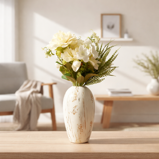 Golden Trace Ceramic Vase