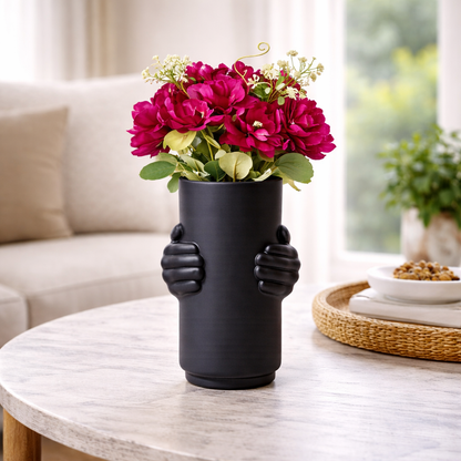 Hand-Grip Ceramic Vase