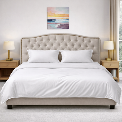 Plain White Bedsheet Set