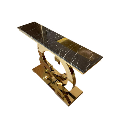 Modern glamorous golden console